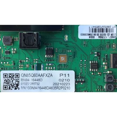 MAIN PARA TV SAMSUNG (85) QLED 4K SMART TV / NUMERO DE PARTE BN94-16448D / BN41-02844A / BN41-02844A-000 / BN97-17789A / BN96-50493A / PANEL CY-QA085HGNV1H / DISPLAY BN9650493A / MODELO QN85Q60AAFXZA  DA02 / QN85Q60AA - Imagen 4